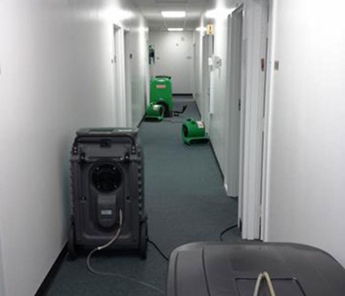 repaired commercial hallway